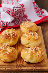 Homemade bread rolls