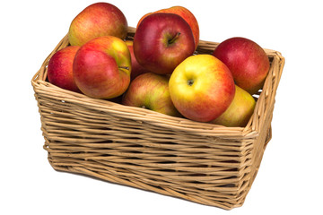 red apples in a basket