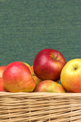 apples in a basket