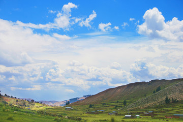 Fototapeta na wymiar Rural scene Peru Puno
