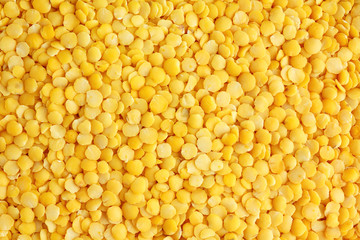 Yellow lentil background