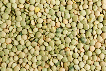 Green lentil background