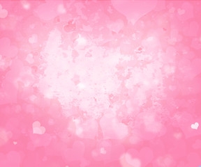 Valentine's day background with hearts