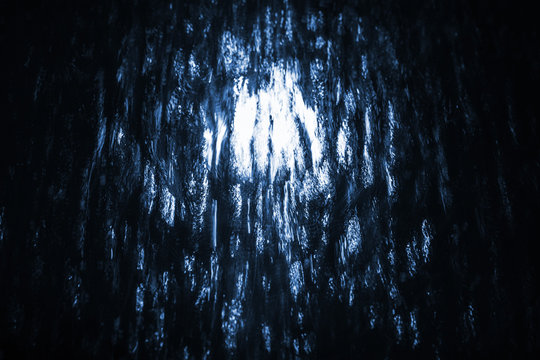 Abstract photo background with shining black water