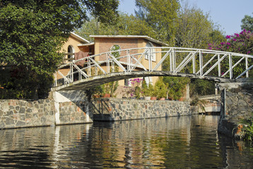 Bridge over Xochimilco canal