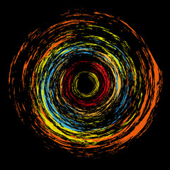 abstract plasma color circle vector