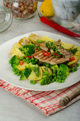Healthy Pork Escalope with Super Greens