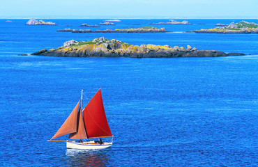 Vieux gréement aux Îles Chausey