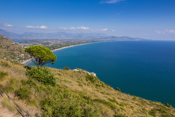 Fototapeta na wymiar coastline in Lazio, Italy