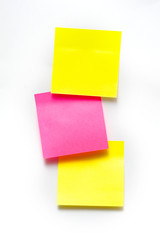 Multi-coloured stickers. On a white background