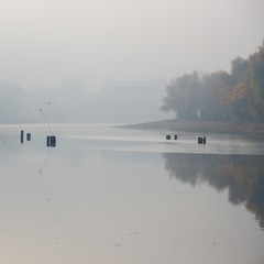 River Kuban early in the morning