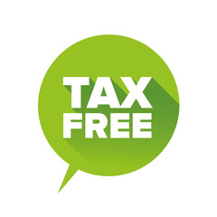 Tax free vector sign