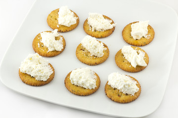 Crackers and Cream Cheese