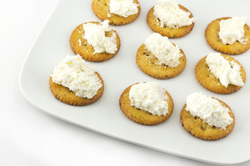 Crackers and Cream Cheese