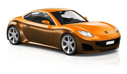 Obraz na płótnie Canvas Sports Car Contemporary Driving Transportation Vector Concept