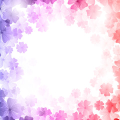 Vector background with flowers.
