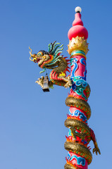 Chinese style dragon statue.