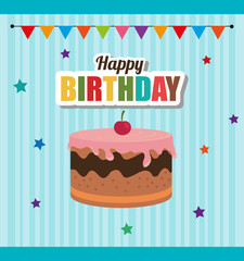 Birthday design, vector illustration.