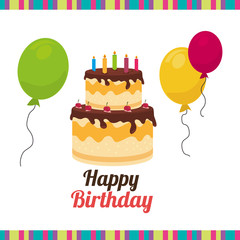 Birthday design, vector illustration.