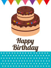 Birthday design, vector illustration.
