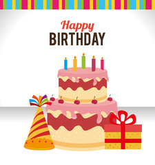 Birthday design, vector illustration.