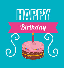 Birthday design, vector illustration.