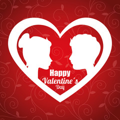 Valentines day, vector illustration.