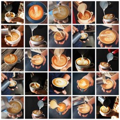 coffee collage set