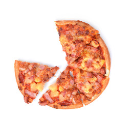 pizza isolated on white background