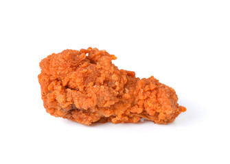 Golden brown fried chicken drumsticks