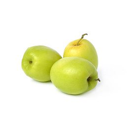 monkey apple isolated on white background