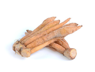 finger root Ingredients for Thai Cuisine isolate on white