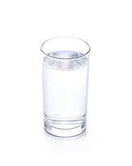 glass of water isolated on white
