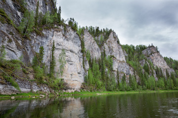 Fototapeta na wymiar beautiful Ural rocks