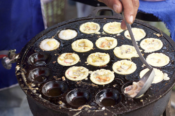 Takoyaki as Japanese style food.