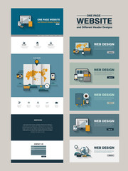 simplicity one page website design template