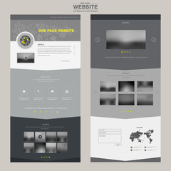 elegant one page website design template