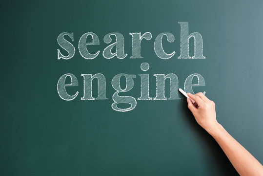 serch engine written on blackboard