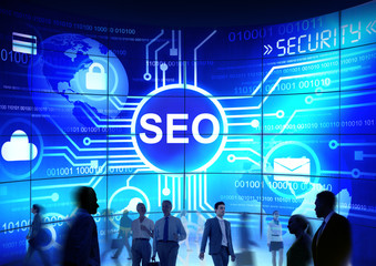 Business People Commuter Technology Security SEO Web Concept