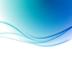 Blue swoosh border wave folder background