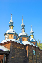 Antique wooden chapel, Pereiaslav-Khmelnytskyi, Ukraine