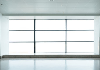 interior of the modern architectural in shanghai airport.