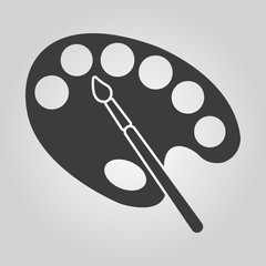 The palette and brush icon
