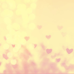 Happy Valentine's day Abstract   Defocused Bokeh twinkling light