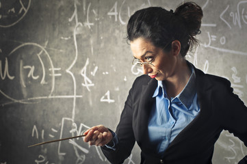 Angry teacher