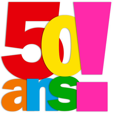 Icône 50 ANS (fête félicitations joyeux anniversaire)