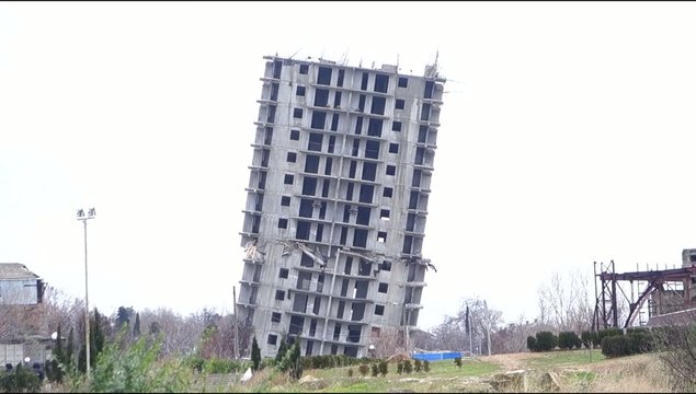 emergency house for demolition in the city of Sevastopol
