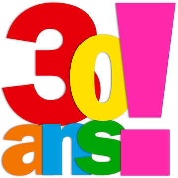 Icône 30 ANS (fête félicitations joyeux anniversaire)