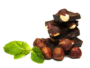 Dark  chocolate with nuts