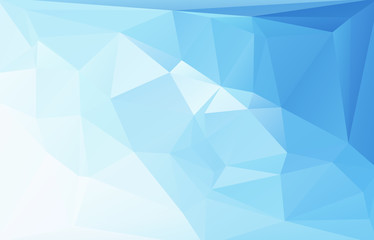 Obraz premium Blue polygonal mosaic background